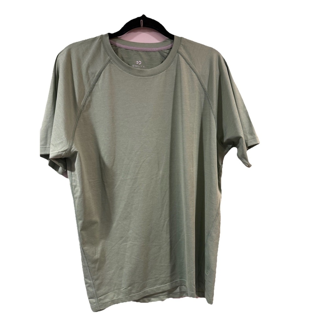 Golite Shirt Mens L Short Sleeve Crew Neck Outdoors Lightweight  Sage Green